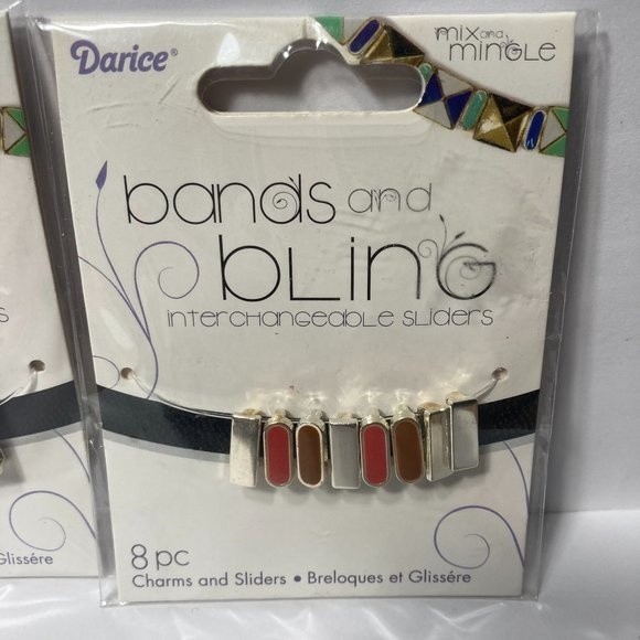 Jewelry Charm Sliders Brown Black 2 Packs Mix and Mingle Darice Bands and Bling - Picture 3 of 13
